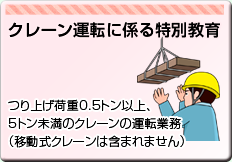クレーン運転に係る特別教育